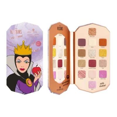 Afbeelding van essence Disney Villains Evil Queen Oogschaduwpalet nr. 01, meerkleurig, 14 kleuren, duurzaam, veganistisch, zonder microplasticdeeltjes, olie nanodeeltjes, 11,2 g