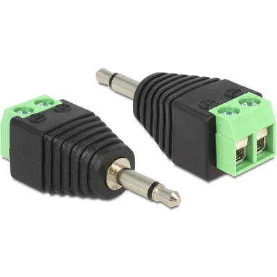 Afbeelding van 3,5mm Jack (m) Terminal Block 2 polig / mono