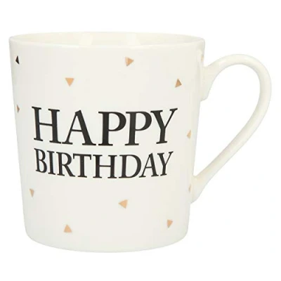 Afbeelding van Depesche Mok Happy Birthday Black