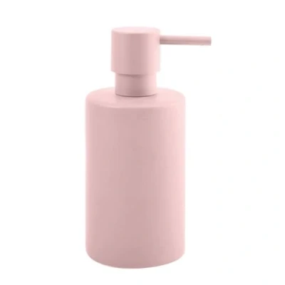 Image de Spirella Distributeur de savon liquide à pompe Porcelaine 300 ml Durable et robuste Rouge mat acier inoxydable Standard