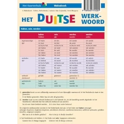 Afbeelding van Taalkaarten Walvaboek Het Duitse werkwoord