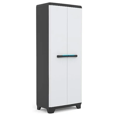 Afbeelding van Ondis24 Royal Multifunctionele kast van afsluitbaar kunststof met poten 68 x 39 173 cm (h b h), snelle montage, bewezen model (173 cm, 1)