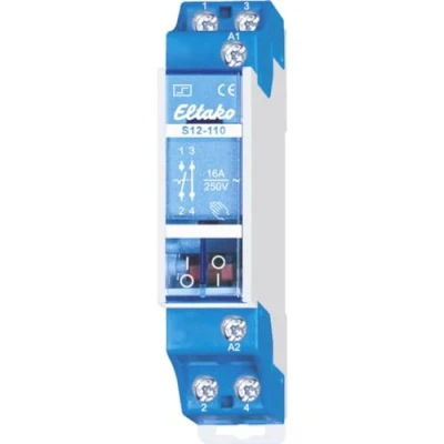 Afbeelding van Eltako S12 110 12V Stroomstootschakelaar DIN rail 1x NC, NO 12 V 16 A 2300 W 1 stuk(s)