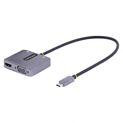 Afbeelding van Adapter USB C naar VGA/HDMI Startech 122 USBC HDMI 4K VGA