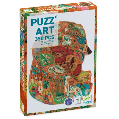Afbeelding van Djeco puzzel puzz&#039;art beren 350st