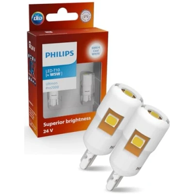 Afbeelding van Philips Ultinon Pro7000 LED T10 auto signaallamp (W5W), 6000 K koud wit, 24 V, huidige versie