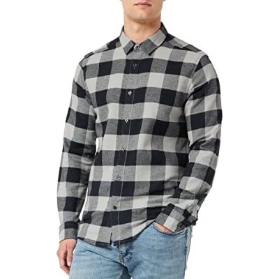 Image de ONLY &amp; SONS Chemise pour homme, coupe ajustée, col de chemise, Gris (Griffin Griffin), XS