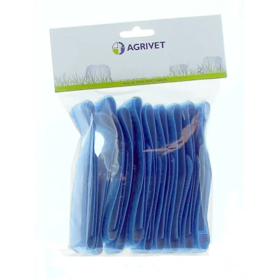 Afbeelding van Veeherkenningsbandje Blauw 10St.