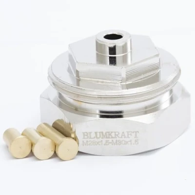 Afbeelding van BLUMKRAFT Radiatoradapter M28 x1.5 M30x1.5 compatibel met COMAP, SAR, Herz. Thermostaatventiel M30 M28F M30M