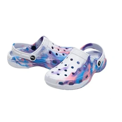 Afbeelding van 2SHOE Kinderklompen en sandalen, klompen voor meisjes jongens, strandsandalen, ademend, pantoffels, huis, tuinschoenen, zomer, 21 36 EU, Paars., 27/28 EU