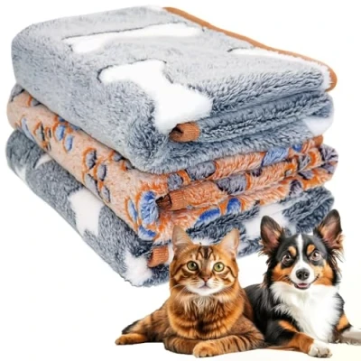 Afbeelding van Votoko Set van 3 wasbare dekens voor honden en katten, 76 x 53 cm