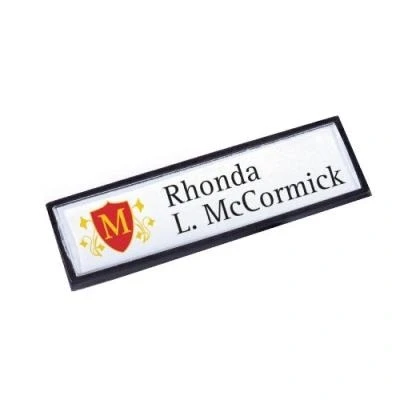 Image de Durable clip card boite de 25 porte badges avec 40 x 75 mm noir 813201