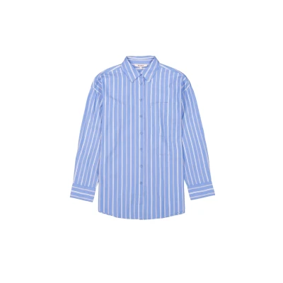 Afbeelding van Garcia Blouse Gestreept Blauw/dessin M