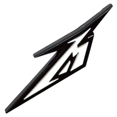 Afbeelding van Metallica M Logo Pin Zwart/Wit