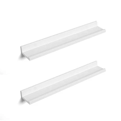 Afbeelding van Songmics Wandplank Set Van 2 Wandplanken Zwevende Plank Fotolijstplank