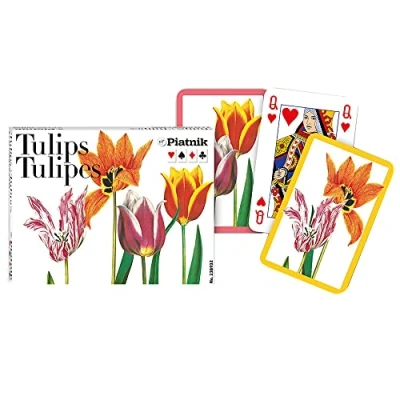 Afbeelding van Piatnik Tulpen Speelkaarten Dubbeldekker