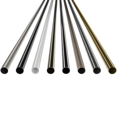 Afbeelding van MDEKOR Stalen buis 160 cm mat chroom metaal voor gordijnroede, diameter 19 mm