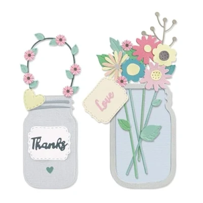 Afbeelding van Sizzix Lisa Jones 665079 Thinlit Bloempot, 17 stuks