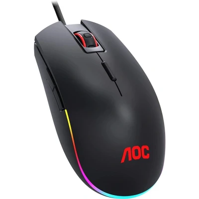 Image de Souris gamer 5 000 DPI AOC GM500 Effets RVB réglables Visiter la boutique