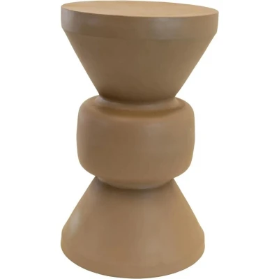 Afbeelding van Louis bijzettafel metaal ø30,5x50,5cm taupe