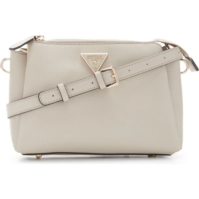 Afbeelding van Guess Noelle Compartment Schoudertas, Dames, Maat: One Size, Taupe