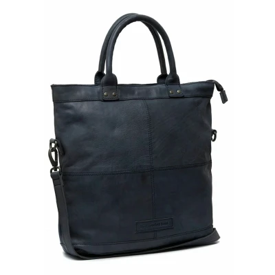 Afbeelding van The Chesterfield Brand Leren Shopper Navy Ontario