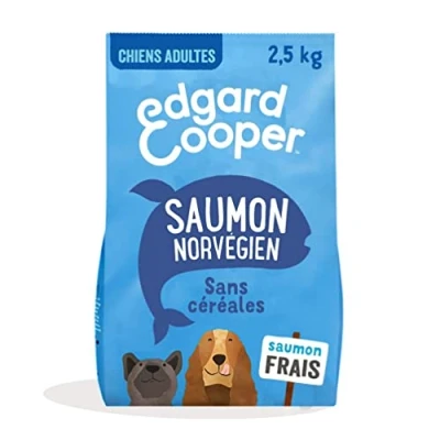 Afbeelding van 2,5kg Edgard &amp; Cooper Adult zalm graanvrij Droog hondenvoer