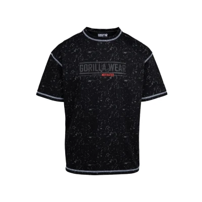 Afbeelding van Gorilla Wear Saginaw Tshirt print, Heren, Maat: Small, Blue
