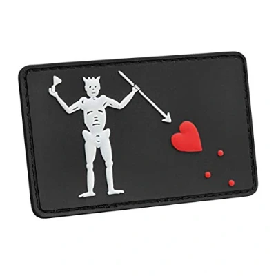 Afbeelding van Blackbeard Pirate DEVGRU US Navy Seals Edward Teach Morale Tactical PVC Rubber Patch