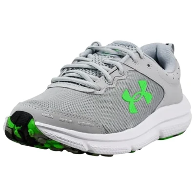 Afbeelding van Under Armour Ua Charged Assert 10 Hardloopschoenen voor heren, Mod Gray Green Sheen