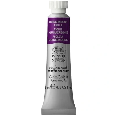 Afbeelding van Winsor &amp; Newton Professionele aquarelverf Aquarelverf, hoge helderheid, lichtecht, archiefkwaliteit, tube van 5 ml, kleur Quinacridone violet