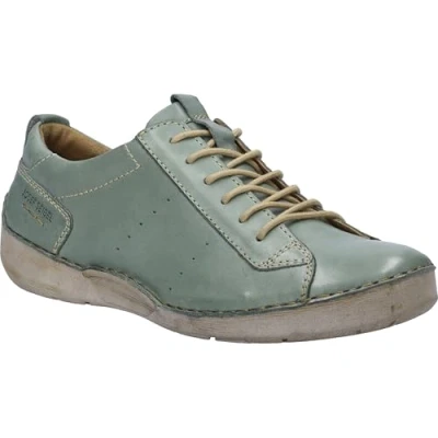 Afbeelding van Josef Seibel Fergey Sportieve veterschoenen, Dames, Maat: 36, Mint Leer