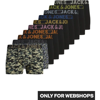 Afbeelding van Jack &amp; Jones Jacdanny Trunks 10 PACK Onderbroeken, Heren, Maat: Small, Black