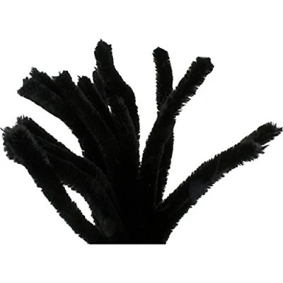 Afbeelding van Creotime Chenille Draad 15 Stuks 30 Cm Mm Zwart