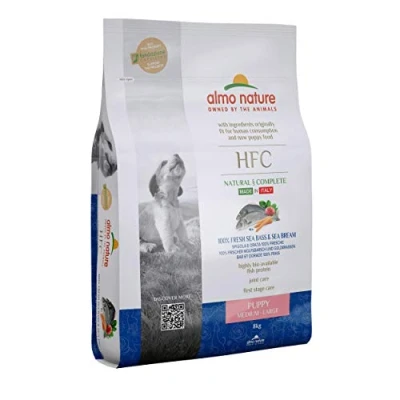Afbeelding van Almo Nature HFC Medium Large Puppyvoer Zeebaars &amp; Zeebrasem 8 kg