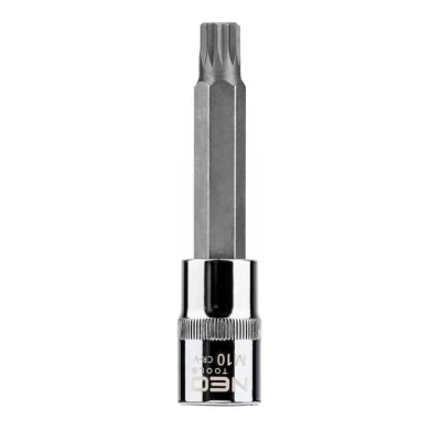 Afbeelding van NEO TOOLS 08 743 Steeksleutelelement 1/2 M10 Chroom vanadium staal, gereedschapsstaal Spline