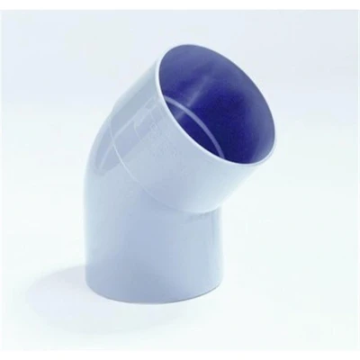 Afbeelding van Dyka Bocht 1x mof spie 45 PVC grijs keurmerk BRL2012 80mm