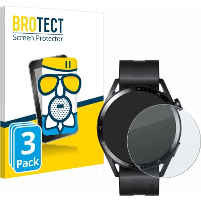 Afbeelding van BROTECT Screenprotector voor Huawei Watch GT 3 (46 mm) Folie Beschermfolie Beschermglas matte (3 Stuks)