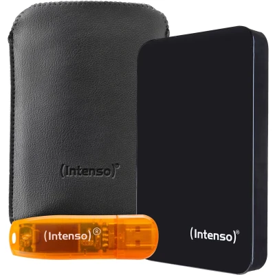 Afbeelding van Intenso HDD USB3.0 2.5&quot; 1TB/USB 2.0 64GB (1 TB), Externe harde schijf, Zwart