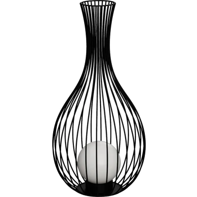 Afbeelding van EGLO Fossombrone Staande lamp Buiten E27 68,5 cm Zwart/Wit