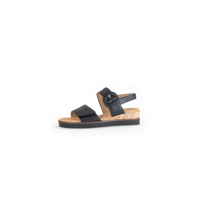 Afbeelding van Gabor Sandalen met riempjes voor dames, Zwart 57, 37 EU