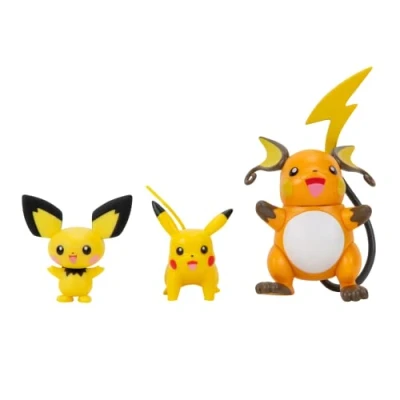 Afbeelding van Pokemon Evolution Multipack Speelfiguren Pichu, Pikachu &amp; Raichu