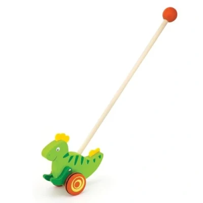 Afbeelding van Viga Toys 50963 trekspeelgoed duwstok dinosaurus