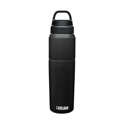 Afbeelding van CamelBak Multibev Vacuum SS Waterfles met afneembare koffie / theebeker 650 ml + 500 Zwart (Black/Black)
