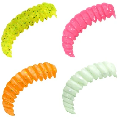 Afbeelding van Trout Master Real Camola Look 3cm (8 pcs) Kleur : Flash Pack (Mix Pack)