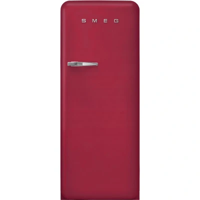 Afbeelding van Smeg FAB28RDRB5 50&#039;s Combi koelkast Ruby Red matte kleur NoFrost Frigo