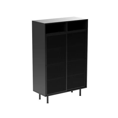 Afbeelding van Sadie wandkast 140 cm zwart