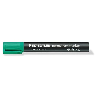 Afbeelding van STAEDTLER markeer stift Lumocolor perm groen 10 stuks
