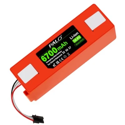 Afbeelding van 6700mAh vervangende batterij voor Xiaomi Roborock S50 s51 s52 s53 s55 T6 61 65 Series stofzuiger, vervanging BRR 2P4S 5200S accu, (Li ion, 14,4V)