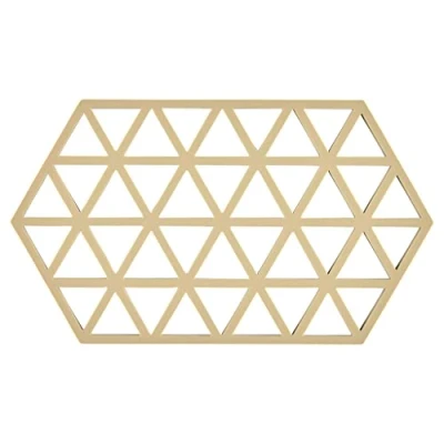 Afbeelding van Zone Denmark Pannenonderzetter Triangles Warm Sand 24 x 14 cm